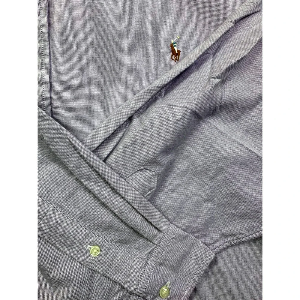 Polo Ralph Lauren Men 4XLT Classic Fit Oxford Shirt Purple Long Sleeve Button DW